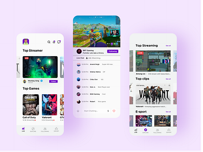 Streaming Application ui