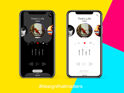Music app design app app design design designs flat illustration lightmode minimal music night mode simple simplicity ui ux vector art