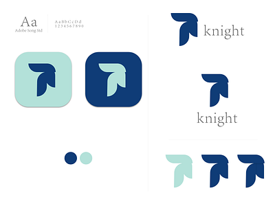knight app branding flat icon icon set illustration logo logo design logos minimal simplicity typogaphy web