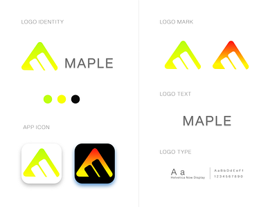 Logo design branding design flat icon icons illustration logo logodesign logos maple mapleleaf minimal typogaphy vector