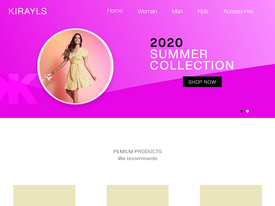 Shopping website branding clothing company design fashion website flat illustration landing page minimal shopper shopping shopping website simplicity web website design