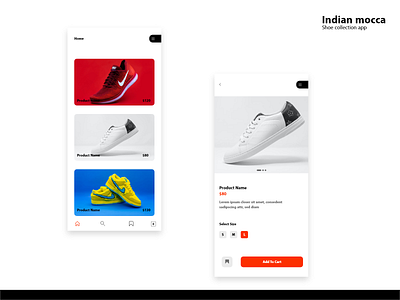 Indian mocca app app design branding clean design clean ui design e commerce flat minimal shoes shoes app shoes store shopping shopping app simplicity store app stores top ux ui designer ui ux