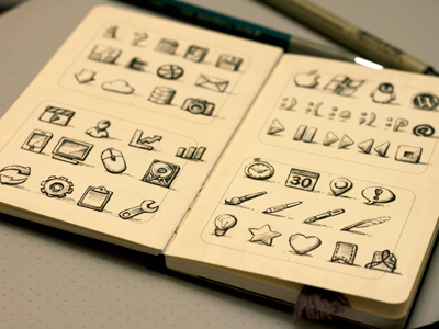 Sketchy icons the third