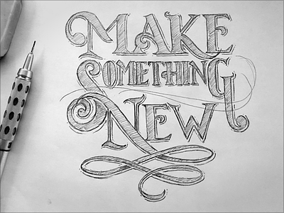 Toodles 44 - Make Something hand drawn ipad pro lettering pencils procreate sketch toodles