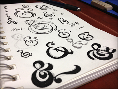 Toodles 10: &amp; ampersand hand drawn icons illustration sketch toodles