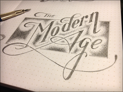 Toodles 25: The Modern Age hand drawn illustration lettering pencils sketch toodles