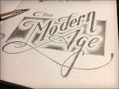 Toodles 25: The Modern Age sketch illustration hand drawn pencils lettering toodles