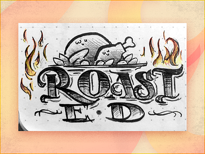 Roast E•D - Oct3 '18 drawing hand drawn illustration inked inktober inktober2018 lettering sketch