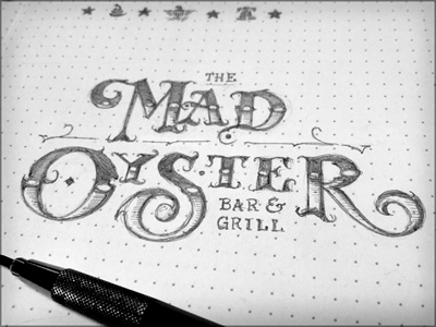 Toodles 30: The Mad Oyster hand drawn illustration lettering pencils sketch toodles