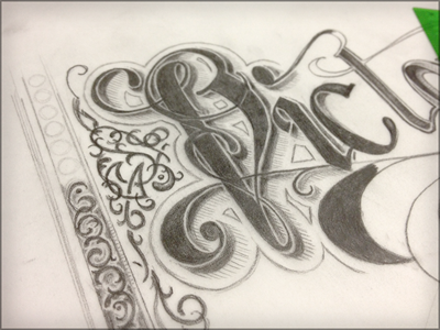 Re: In process lettering hand drawn illustration lettering pencils