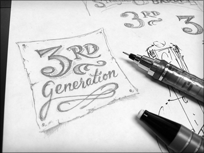 Toodles 35a: 3rd gen hand drawn illustration lettering pencils sketch toodles