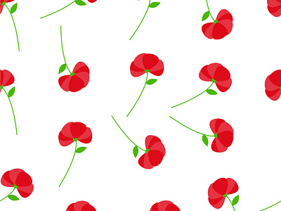 Red Flower Pattern