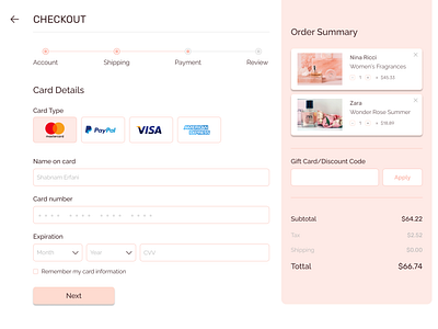 Credit Card Checkout