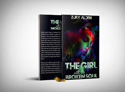 The Girl with Broken Soul book design illustration typography