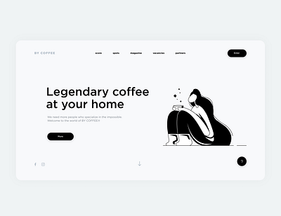 By Coffee app design figma graphicdesign landing ui ux web webdesign website