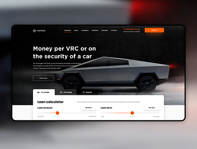 CARTRACK car cars designer site tesla webdesign webdesigner website