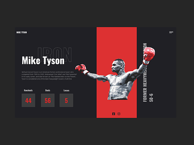 Mike Tyson artwork boxing cool design mike tyson out of the box simple webdesign