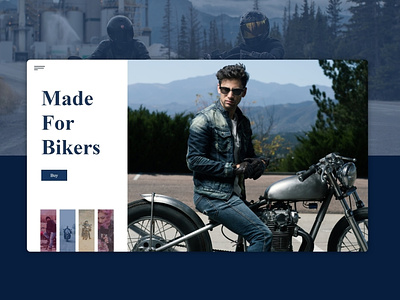Biker leather jacket store bike clothes clothes brand cool design jacket leather simple ui web webdesign