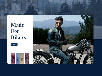 Biker leather jacket store bike clothes clothes brand cool design jacket leather simple ui web webdesign