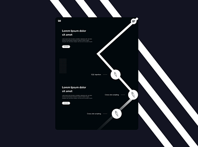 Simple minimal design blackandwhite branding cool design illustration security simple ui web webdesign