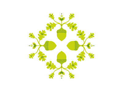From a small acorn grows a big oak illustration vector