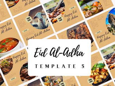 Eid Al-Adha Template for Instagram branding design font minimal typography