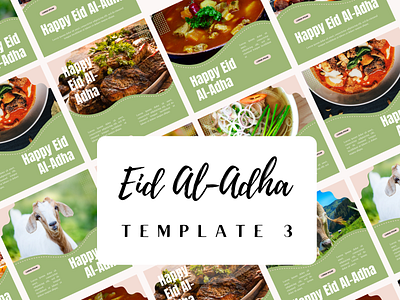 Eid Al-Adha Template for Instagram 2 branding design font minimal photography typography