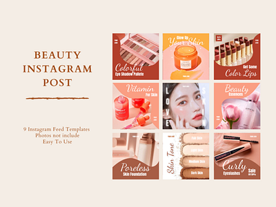 BEAUTY INSTAGRAM POST beauty feed graphic design instagram post minimal photography simple typography