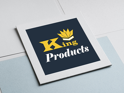 King Products Logo art branding design flat graphic design king product logo md. monwar siddiq minimal vector website logo