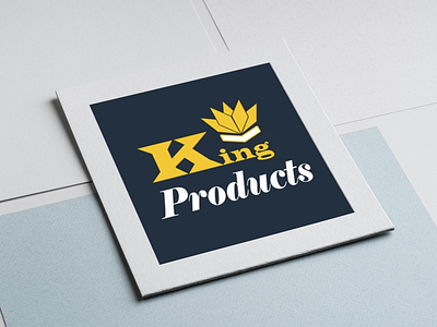 King Products Logo art branding design flat graphic design king product logo md. monwar siddiq minimal vector website logo