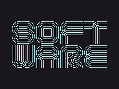 Type Experiment: Software 1982 typography