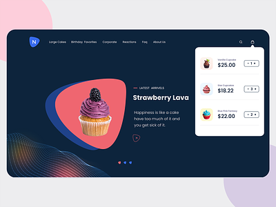 Online store to sell Cakes and Pastries. cake cakes cakeshop ecommerce app ecommerce business ecommerce design ecommerce shop online store online store commerce pastries ui