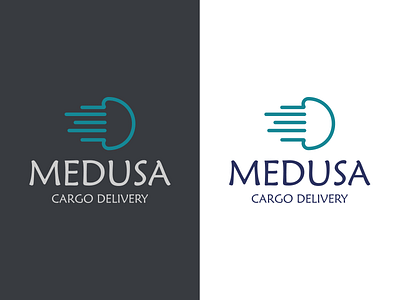 Logo Design Medusa branding cargo company delivery graphic design logo medusa minimalist