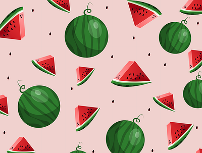 Watermelon summer pattern juice pattern pink print summer summet timr watermelon