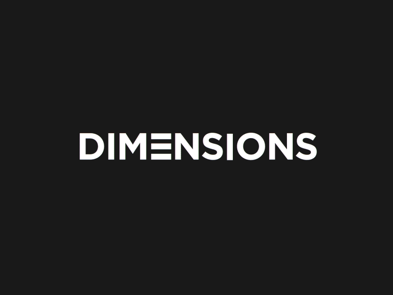 Dimensions Logo 2d after effects animation black design digital gif glitch logo motion transition video