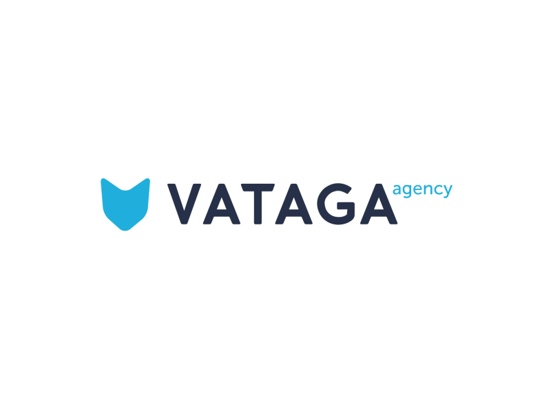 Vataga Agency Logo Animation 2d after effects animation blue branding design digital gif logo motion transition video
