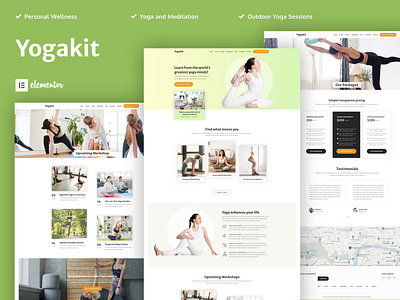 Yogakit - Yoga & Meditation Elementor Template Kit