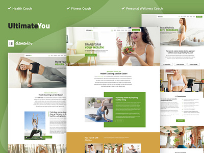 UltimateYou - Health Coach Elementor Template Kit