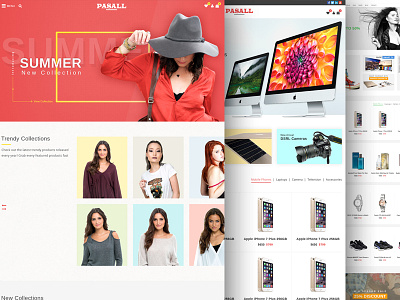 Download Ecommerce Psd Template Designs Themes Templates And Downloadable Graphic Elements On Dribbble PSD Mockup Templates
