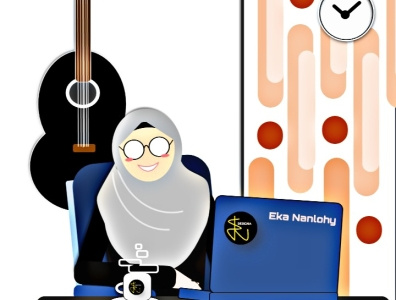 Motiongraphic Eka animation branding illustration logo vector