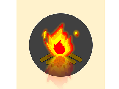 Fire animation art design icon illustration illustrator logo vector