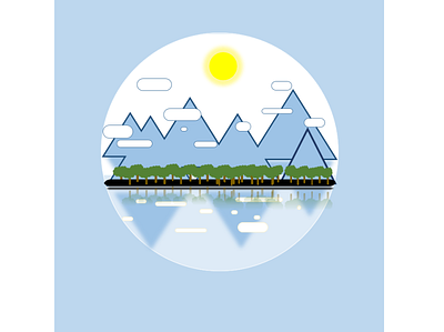 Mountains animation art branding design icon illustration illustrator logo vector