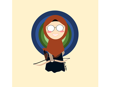 The Archer animation app art branding design flat icon illustration illustrator logo vector