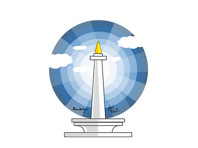 Monas - Jakarta animation branding design graphic design icon illustration illustrator logo motion graphic vector