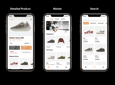 Streetwear Marketplace App app app design branding ui user interface ux
