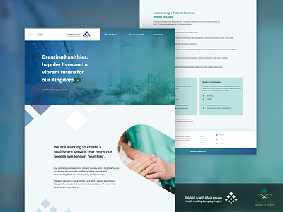 Health Holding Company Project clean design flat minimal responsive ui ux web website