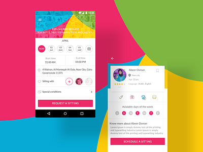 Setio app clean design designs flat minimal mobile mobile app design ui ux