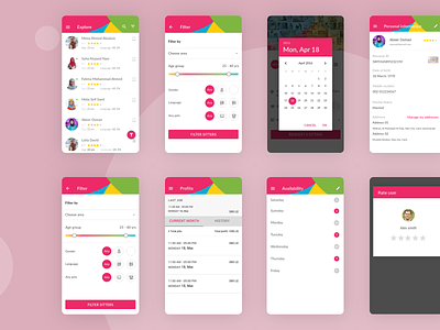 Setio app clean design designs flat minimal mobile mobile app design ui ux