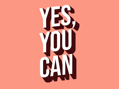 Yes you can arabic typography can happy positive poster poster design posters procreate profile quotes texture type typedesign typo typogaphy yes you