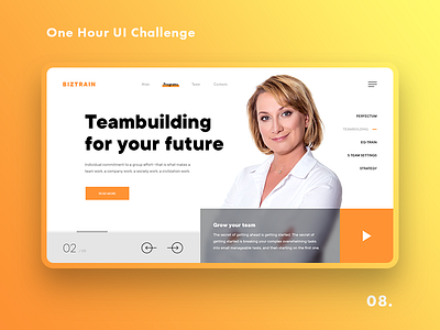 One Hour UI Challenge - 08. - Biztrain